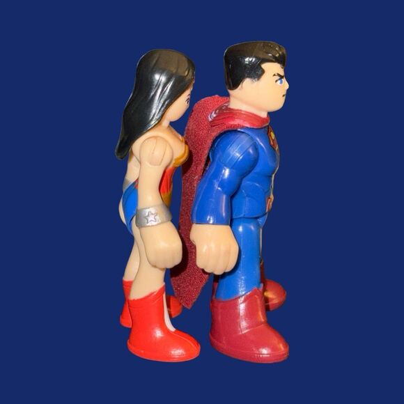 Imaginext DC Super Friends Collection Superman & Wonder Woman Figure Set A6 - Picture 4 of 7